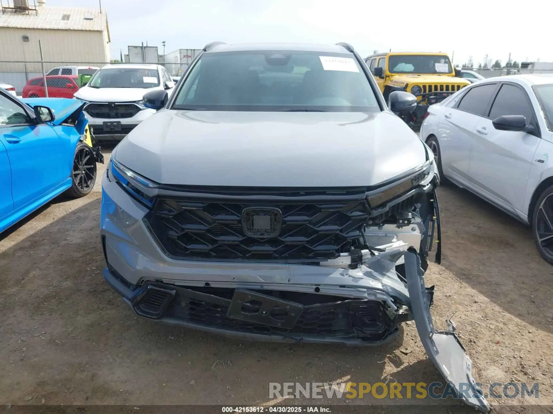 12 fotografías del automóvil dañado 5J6RS6H82SL024598 HONDA CR-V HYBRID 2025