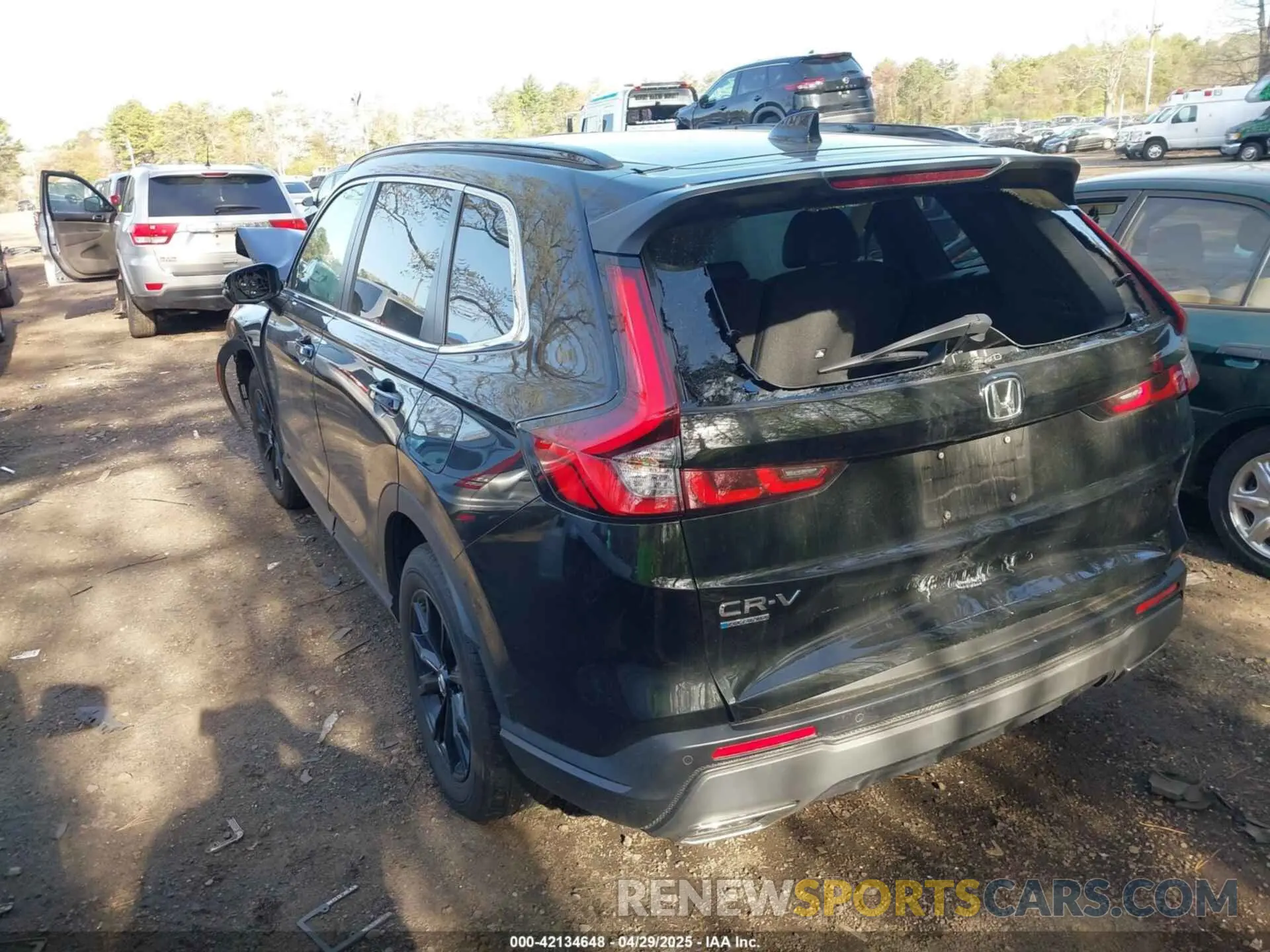 3 fotografías del automóvil dañado 5J6RS6H83SL004439 HONDA CR-V HYBRID 2025