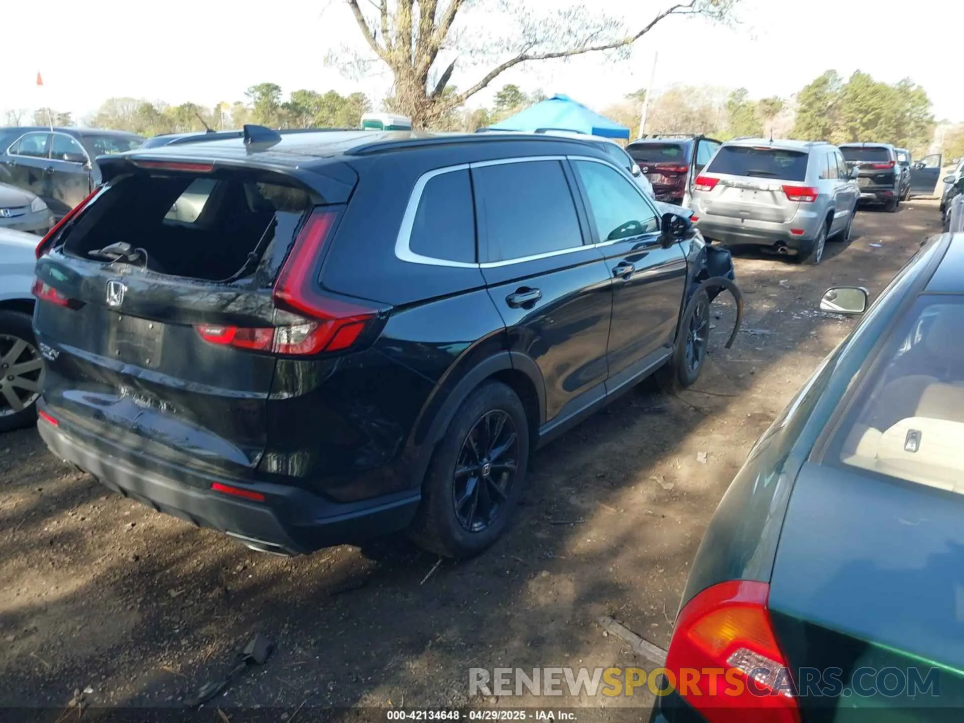 4 fotografías del automóvil dañado 5J6RS6H83SL004439 HONDA CR-V HYBRID 2025
