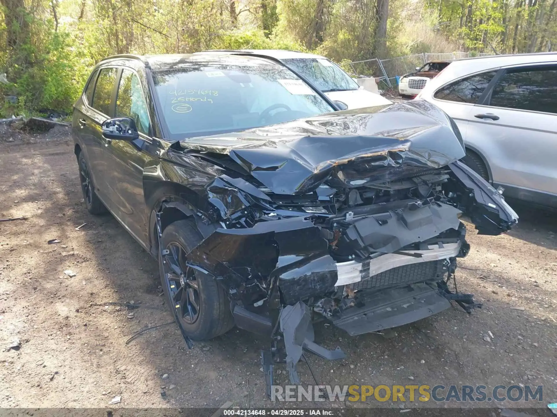 6 fotografías del automóvil dañado 5J6RS6H83SL004439 HONDA CR-V HYBRID 2025