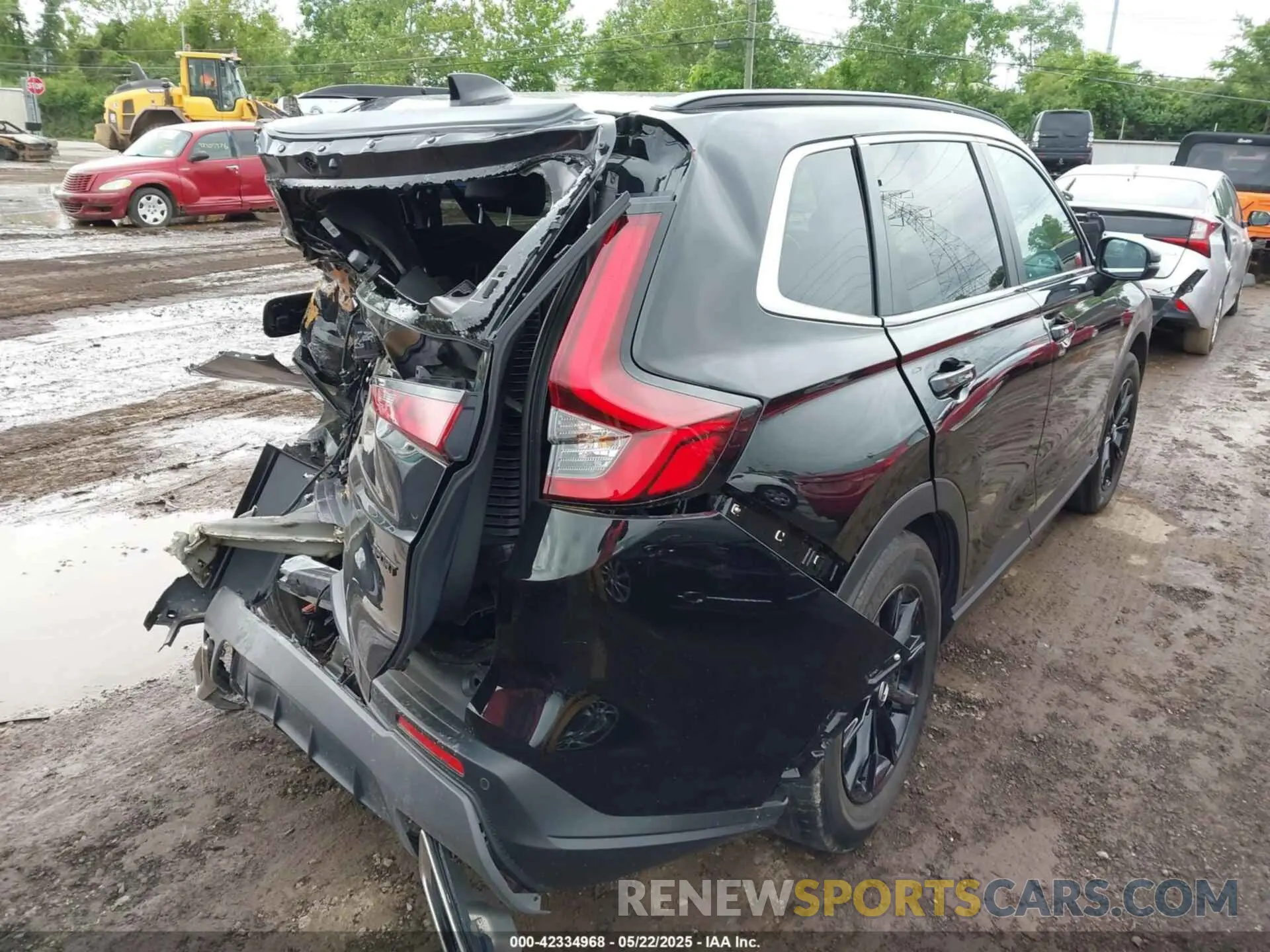 4 fotografías del automóvil dañado 7FARS5H85SE000061 HONDA CR-V HYBRID 2025