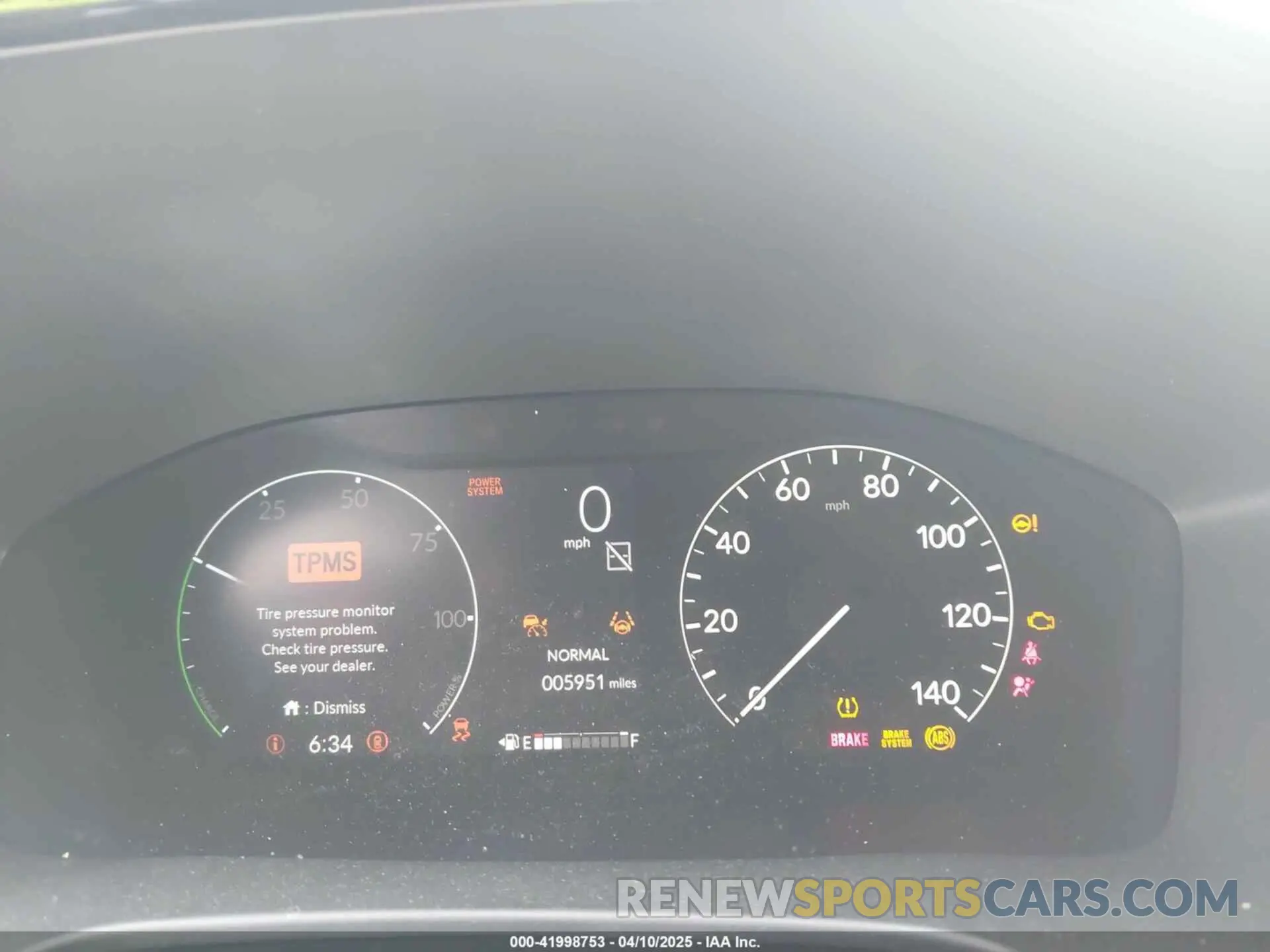 7 fotografías del automóvil dañado 7FARS5H87SE011918 HONDA CR-V HYBRID 2025