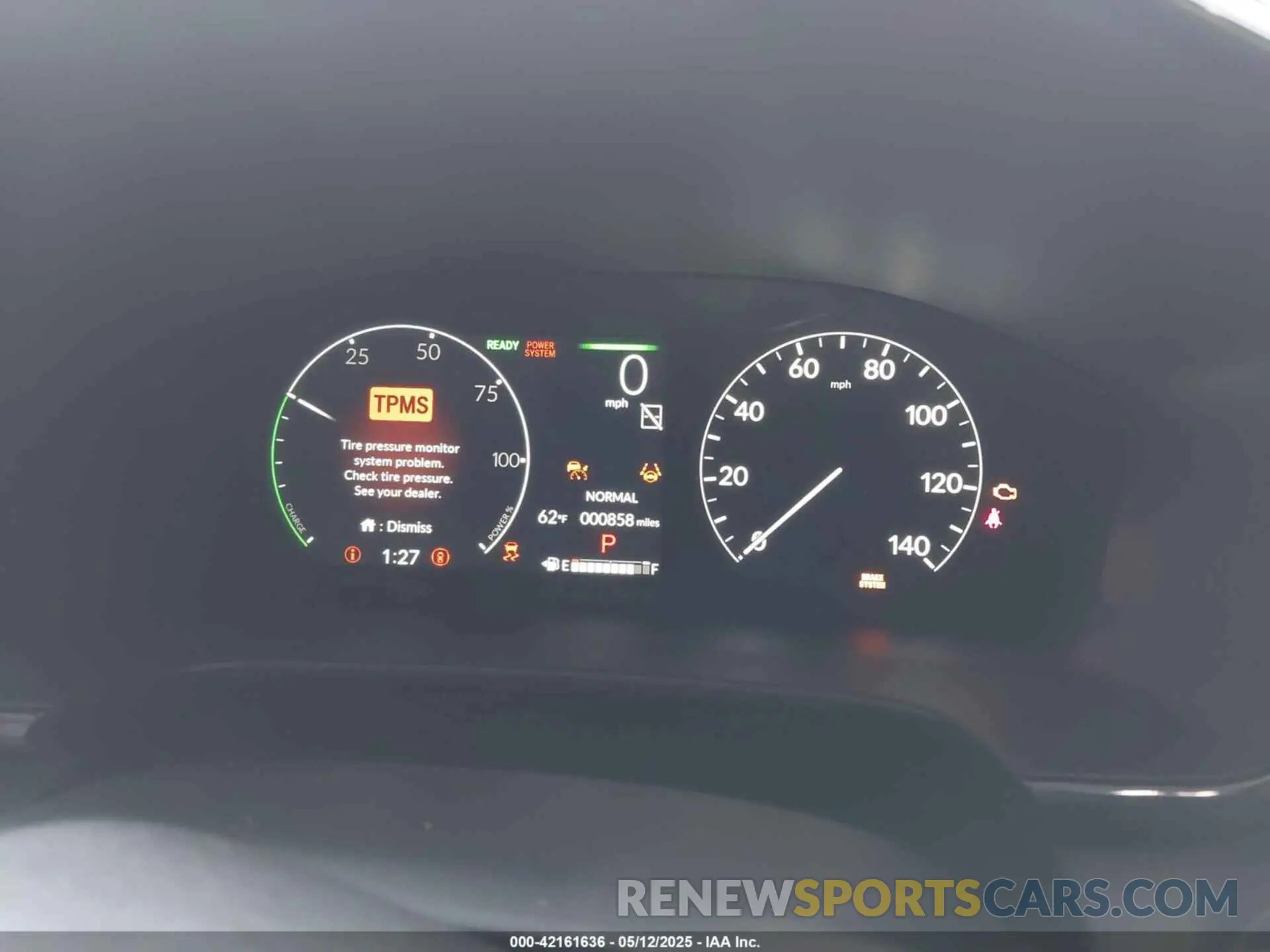 7 fotografías del automóvil dañado 7FARS6H80SE043857 HONDA CR-V HYBRID 2025