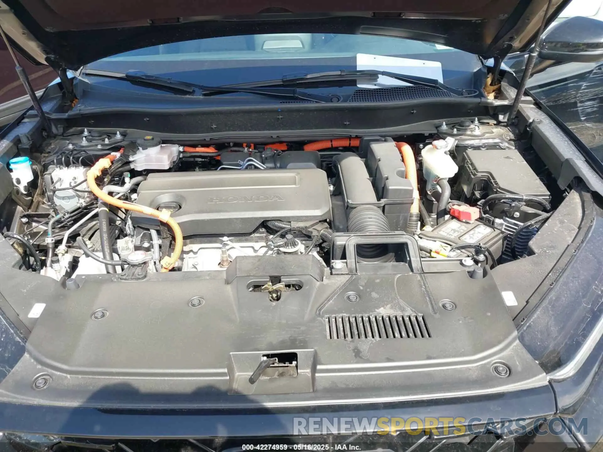 10 fotografías del automóvil dañado 7FARS6H86SE039876 HONDA CR-V HYBRID 2025