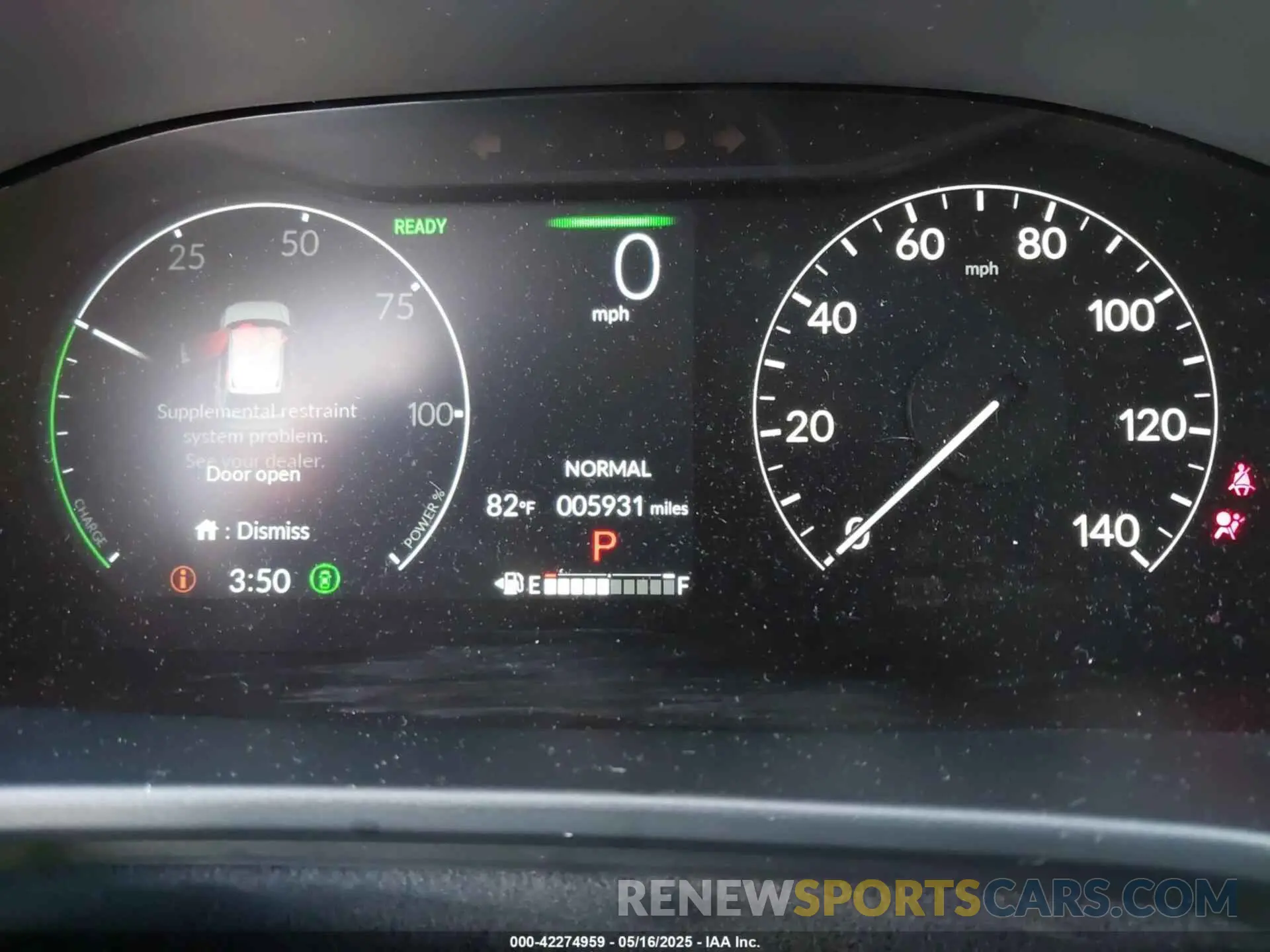 7 fotografías del automóvil dañado 7FARS6H86SE039876 HONDA CR-V HYBRID 2025