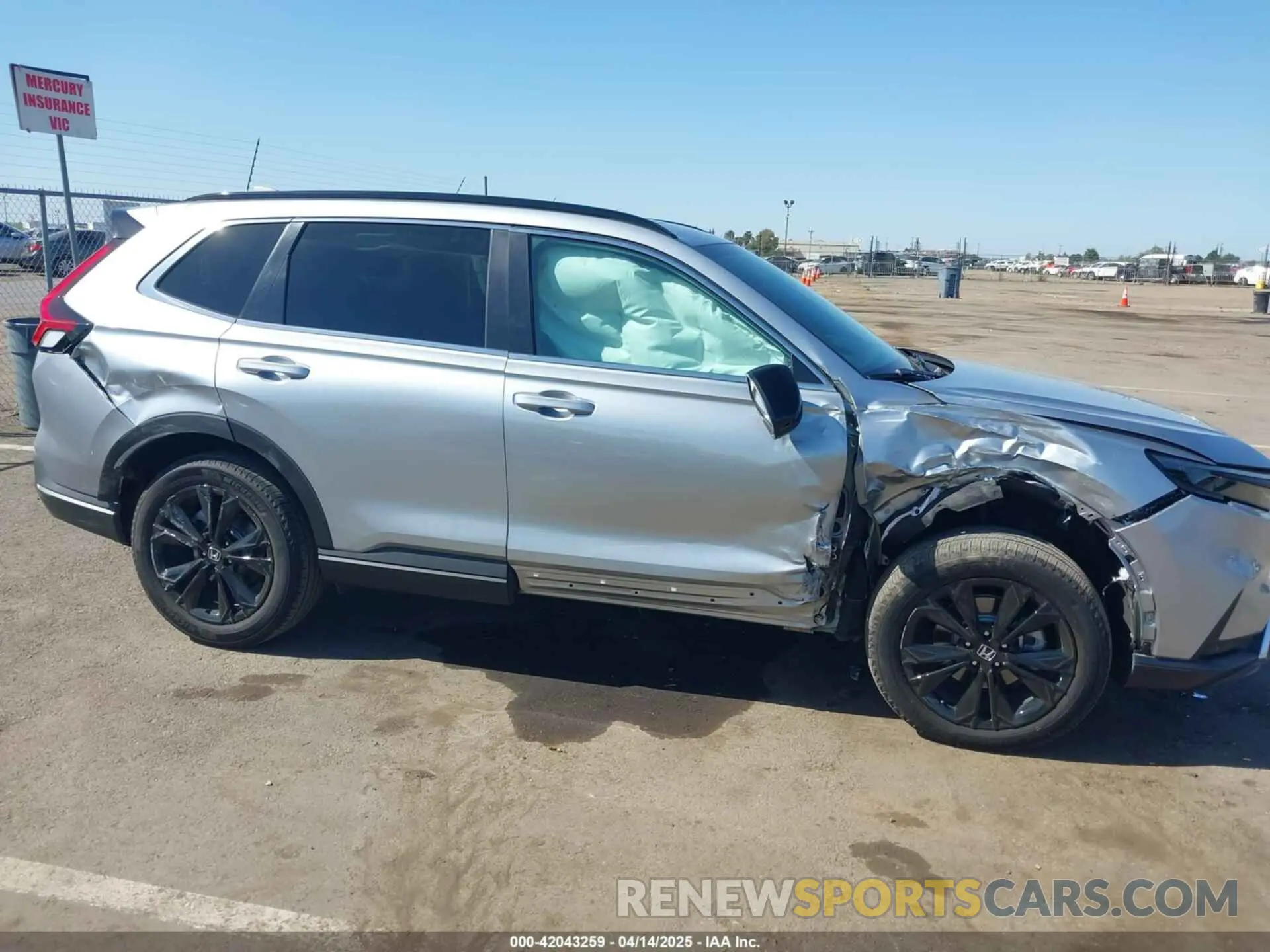 6 fotografías del automóvil dañado 7FARS6H91SE052754 HONDA CR-V HYBRID 2025