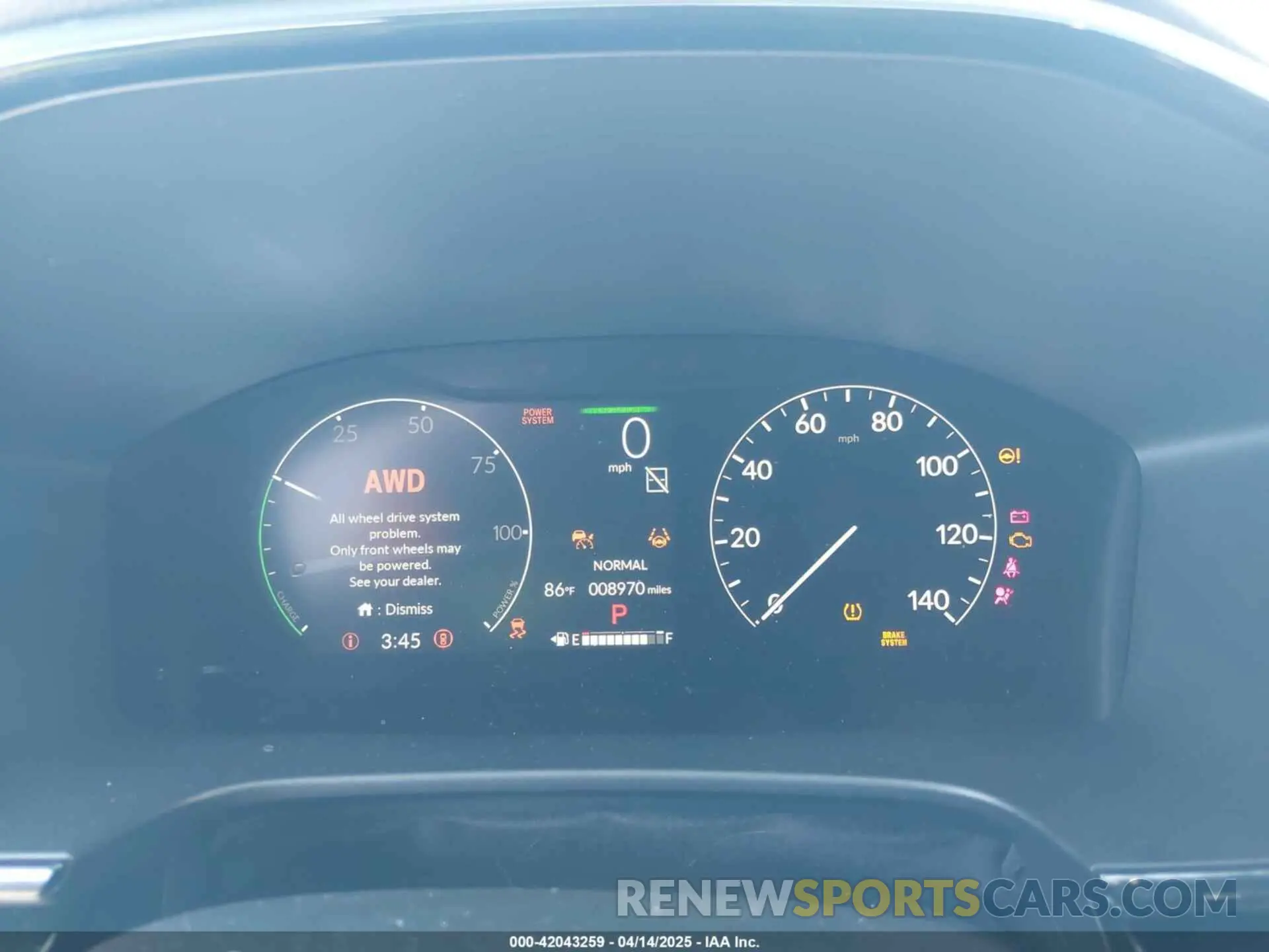 7 fotografías del automóvil dañado 7FARS6H91SE052754 HONDA CR-V HYBRID 2025