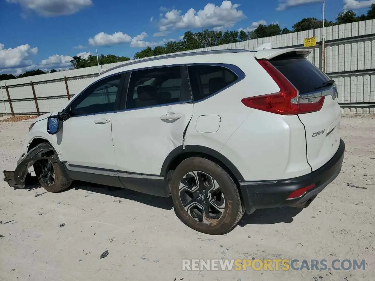 2 fotografías del automóvil dañado 5J6RW1H90JL014120 HONDA CRV 2018