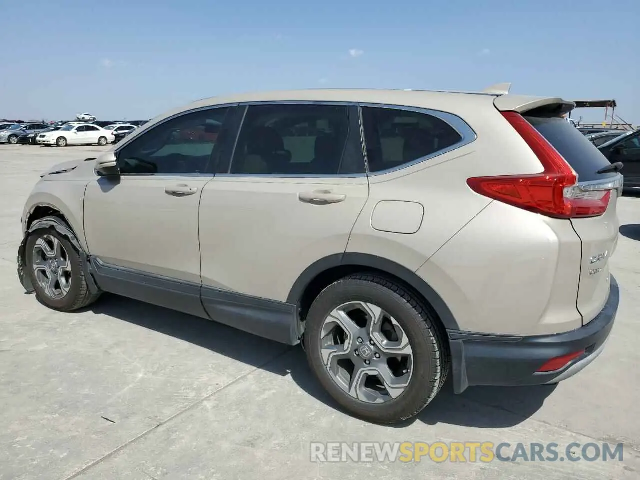 2 fotografías del automóvil dañado 2HKRW1H50KH502878 HONDA CRV 2019