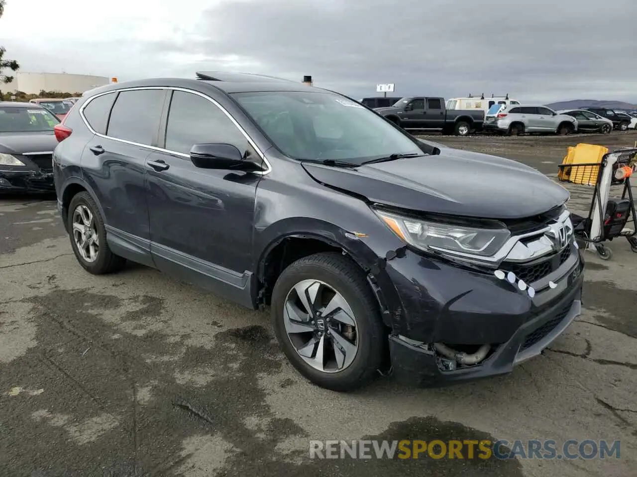 4 fotografías del automóvil dañado 2HKRW1H50KH512035 HONDA CRV 2019
