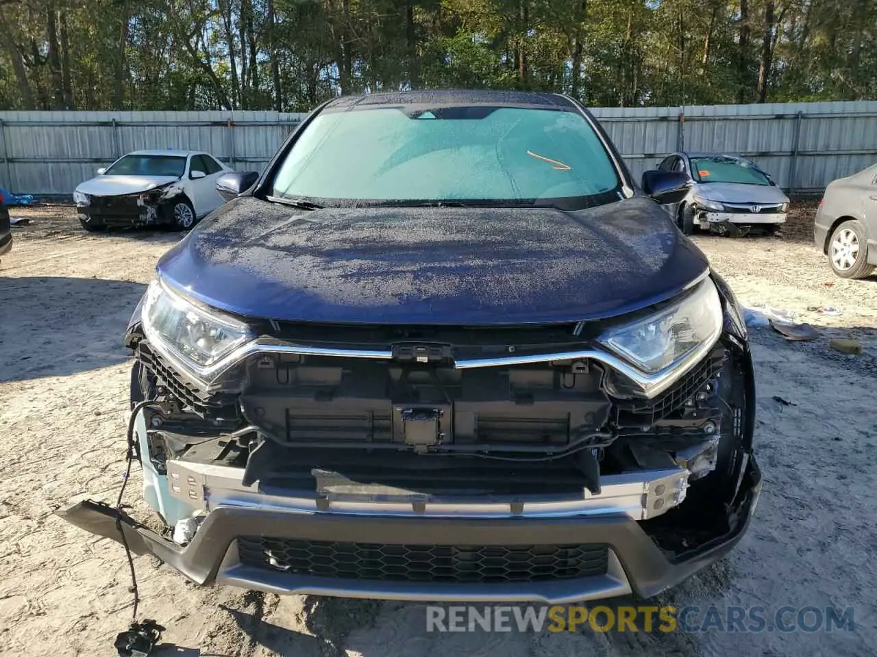 5 fotografías del automóvil dañado 2HKRW1H56KH508037 HONDA CRV 2019