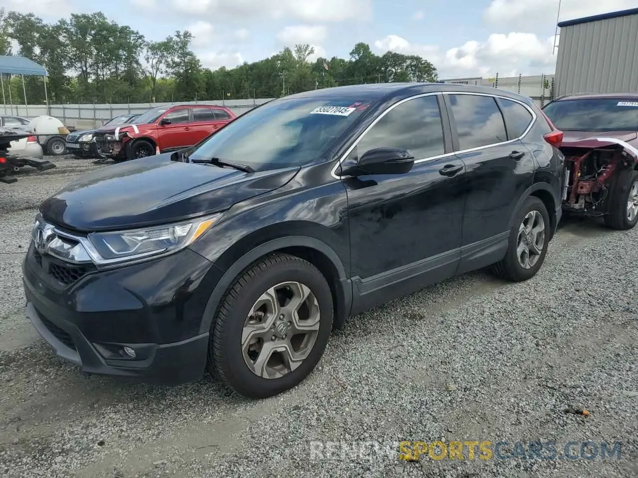 1 fotografías del automóvil dañado 2HKRW1H83KH515280 HONDA CRV 2019