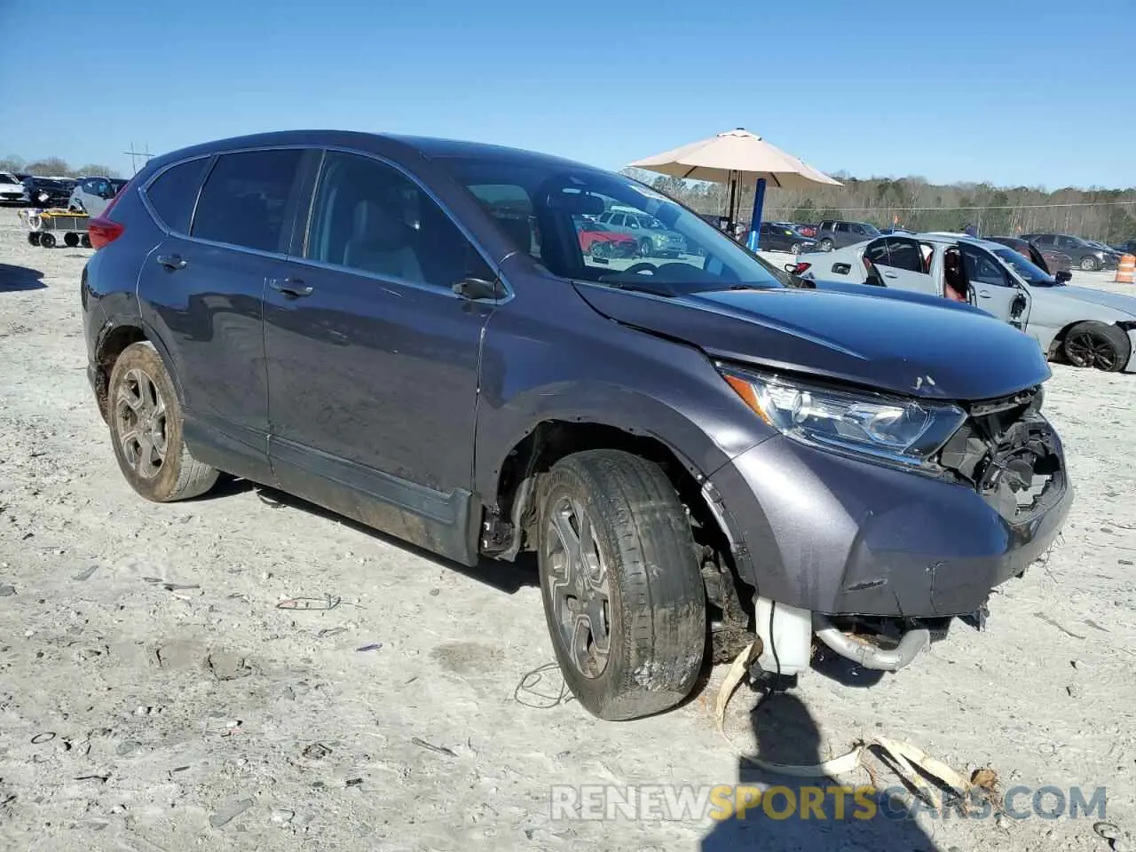 4 fotografías del automóvil dañado 2HKRW1H89KH509242 HONDA CRV 2019