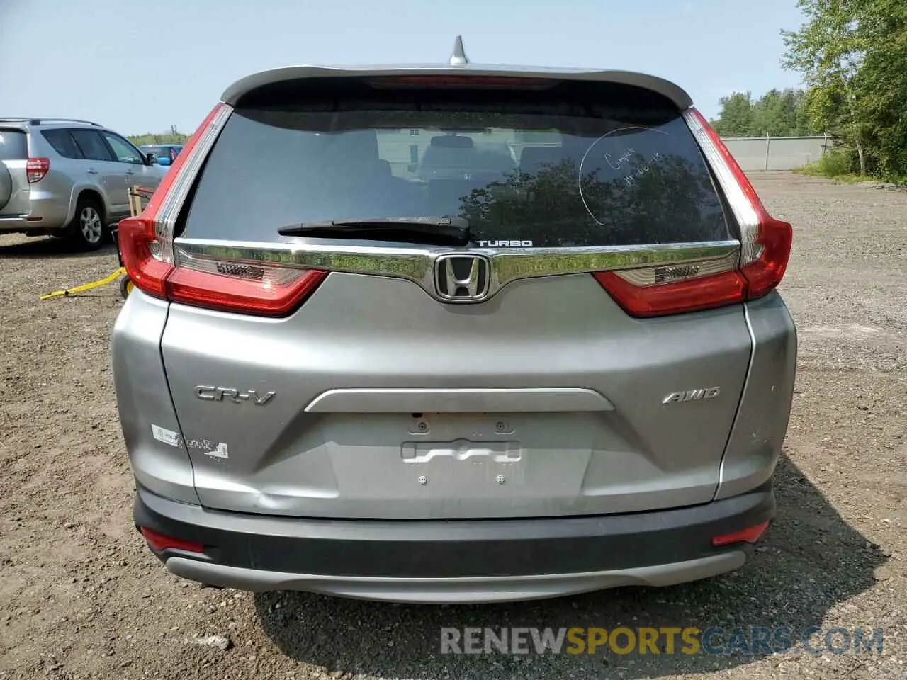6 fotografías del automóvil dañado 2HKRW2H21KH142290 HONDA CRV 2019