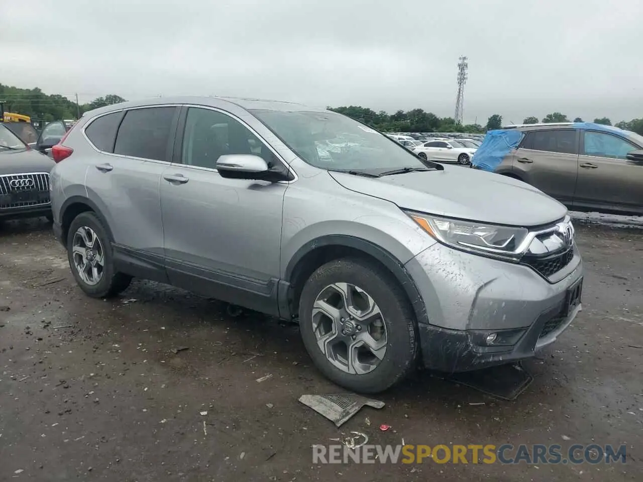 4 fotografías del automóvil dañado 2HKRW2H51KH609282 HONDA CRV 2019