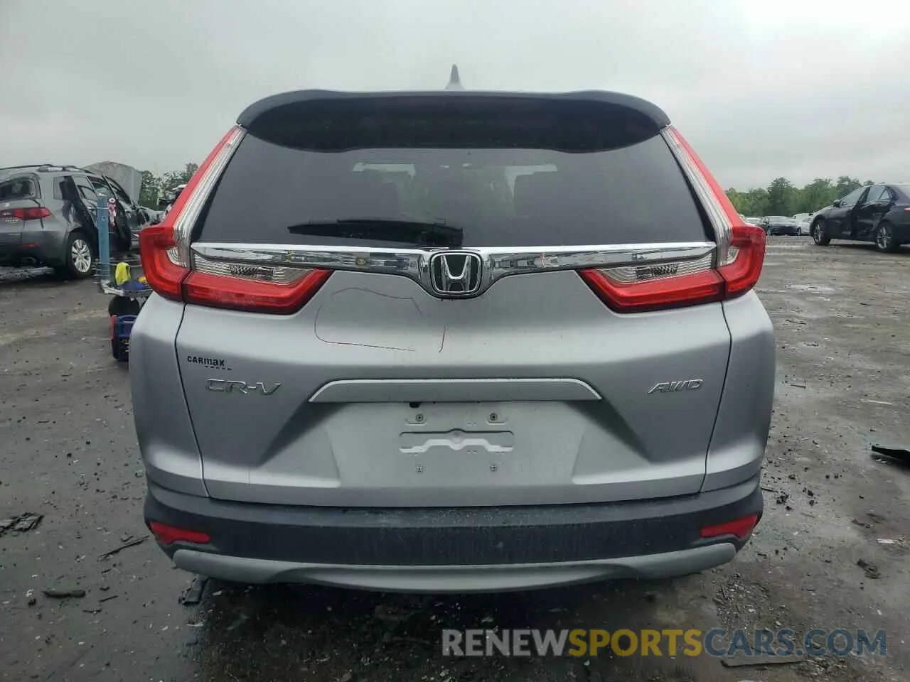 6 fotografías del automóvil dañado 2HKRW2H51KH609282 HONDA CRV 2019