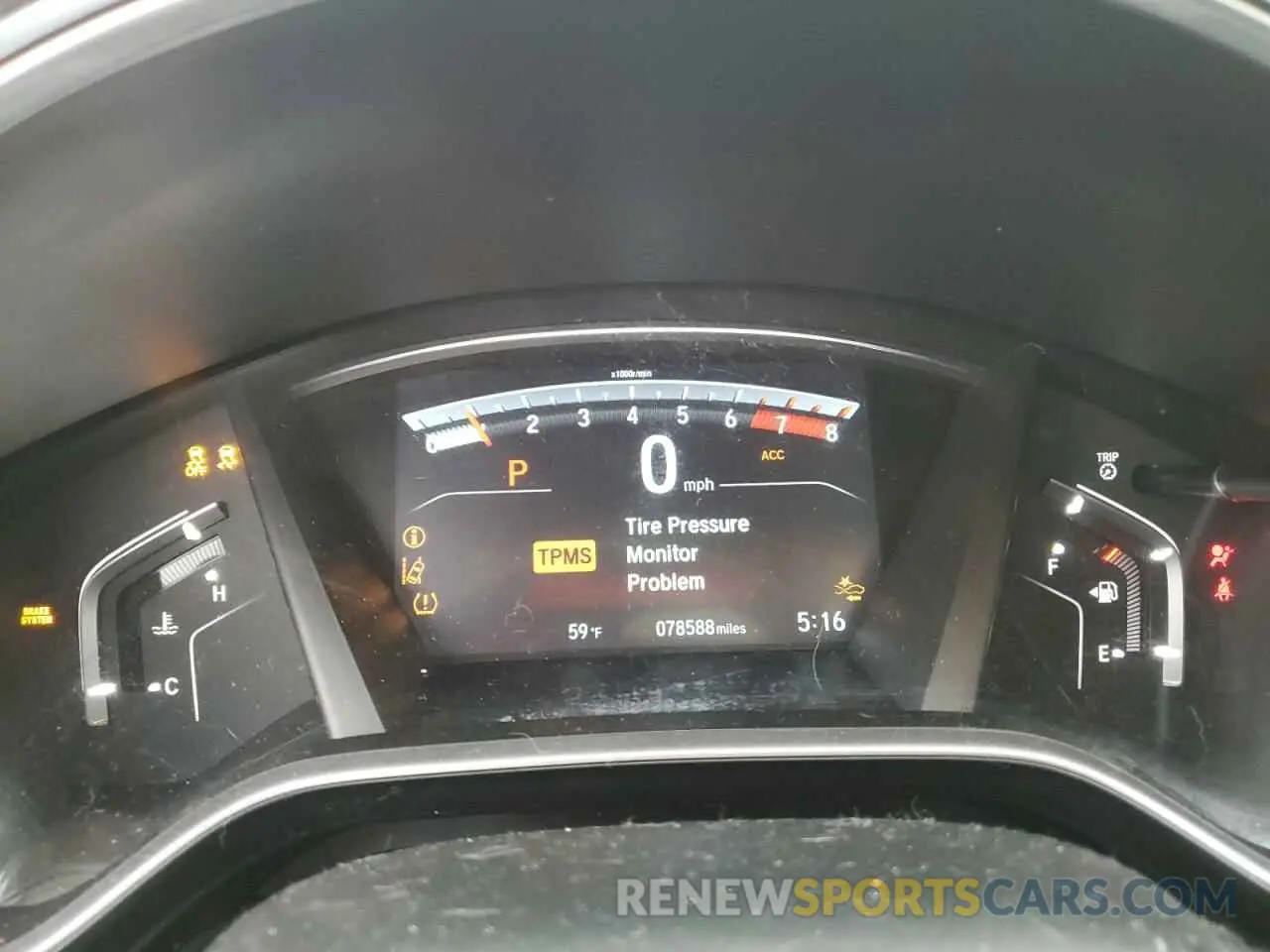 9 fotografías del automóvil dañado 2HKRW2H51KH633131 HONDA CRV 2019
