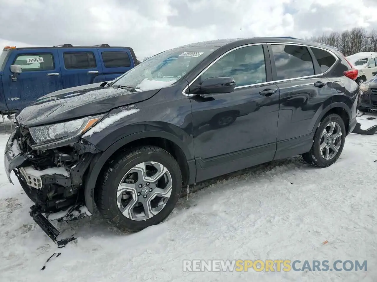 1 fotografías del automóvil dañado 2HKRW2H51KH656215 HONDA CRV 2019