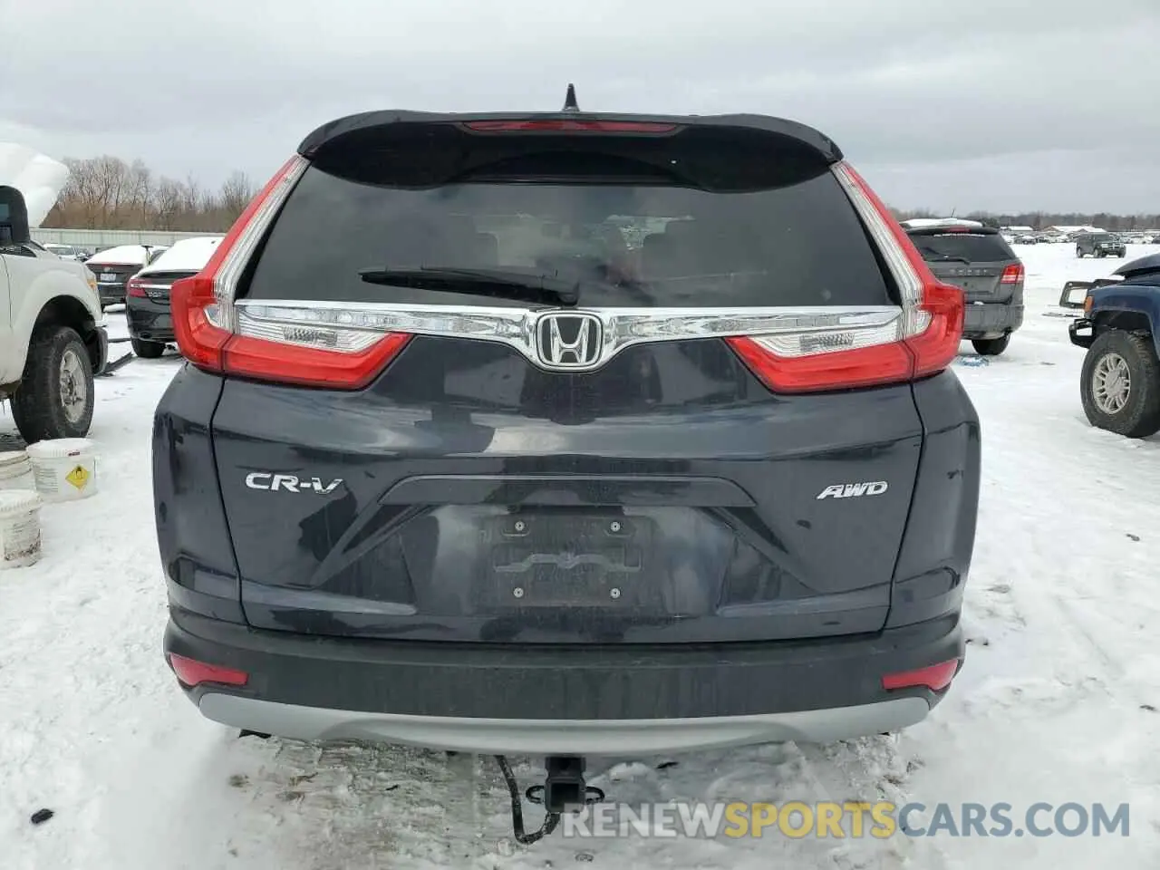 6 fotografías del automóvil dañado 2HKRW2H51KH656215 HONDA CRV 2019