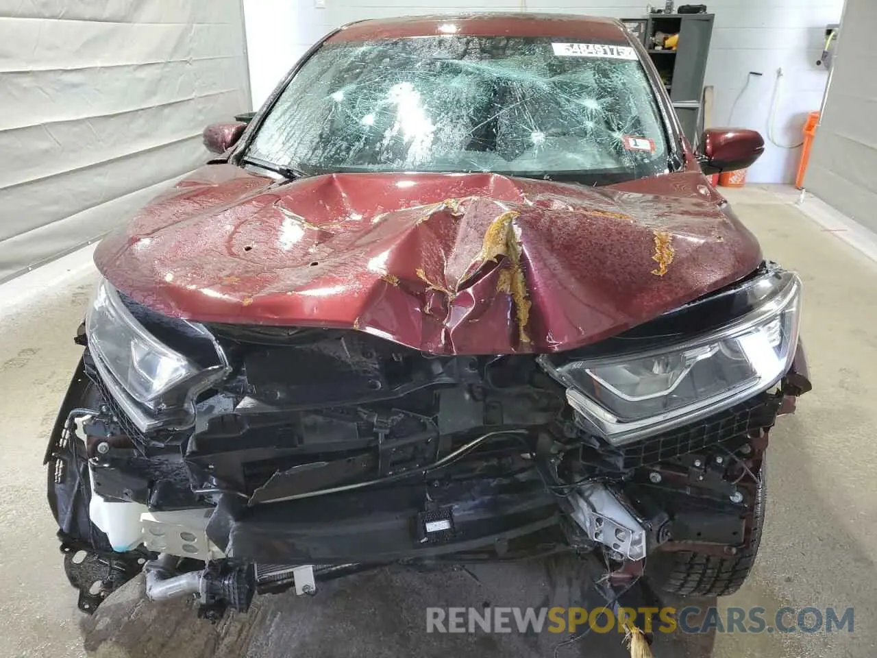 5 fotografías del automóvil dañado 2HKRW2H52KH606357 HONDA CRV 2019