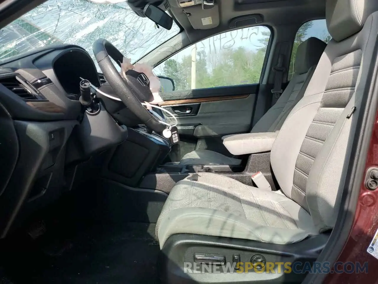 7 fotografías del automóvil dañado 2HKRW2H52KH606357 HONDA CRV 2019