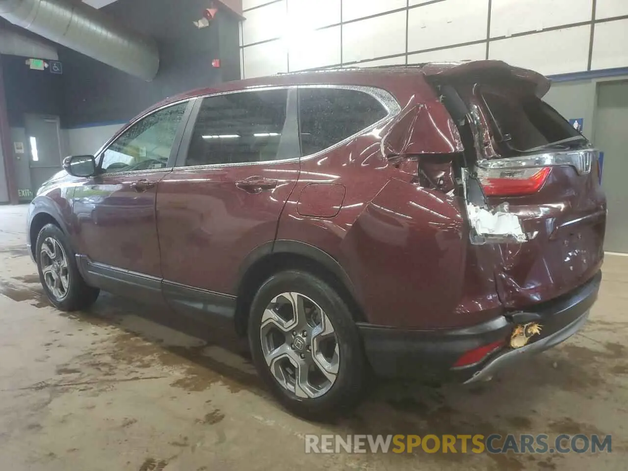 2 fotografías del automóvil dañado 2HKRW2H52KH662962 HONDA CRV 2019