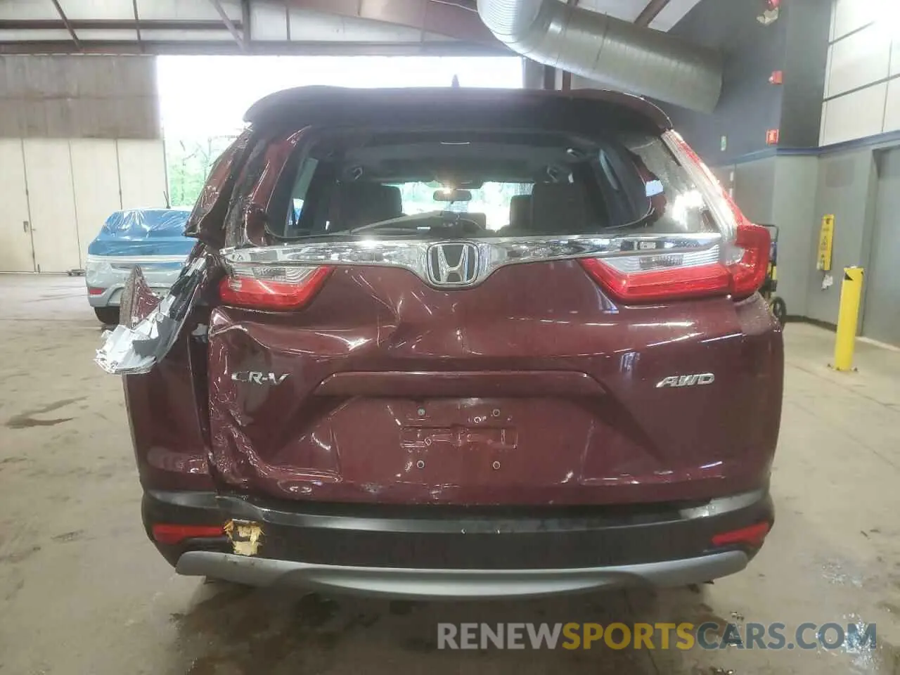 6 fotografías del automóvil dañado 2HKRW2H52KH662962 HONDA CRV 2019