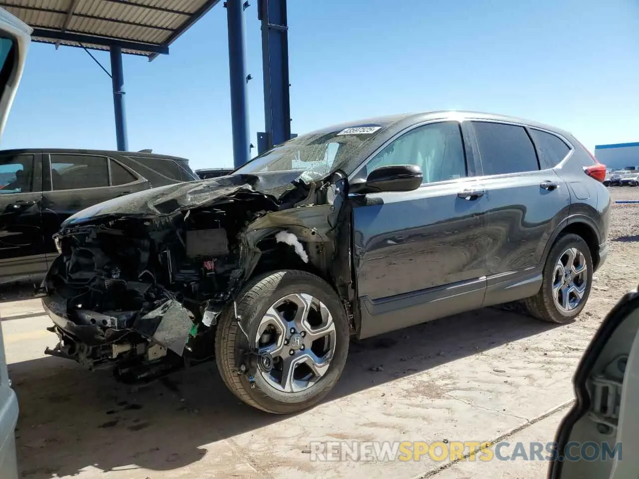 1 fotografías del automóvil dañado 2HKRW2H53KH666664 HONDA CRV 2019