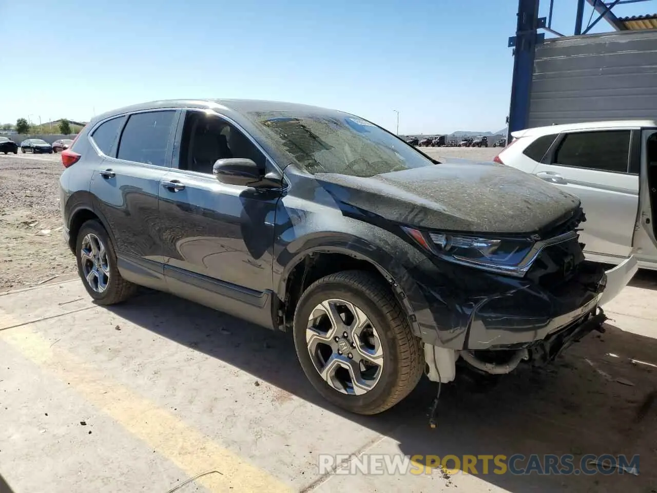 4 fotografías del automóvil dañado 2HKRW2H53KH666664 HONDA CRV 2019