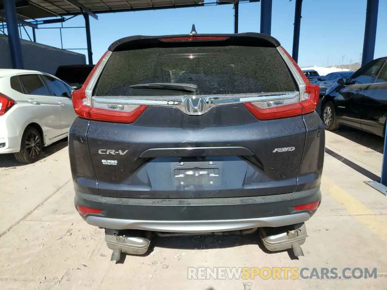 6 fotografías del automóvil dañado 2HKRW2H53KH666664 HONDA CRV 2019