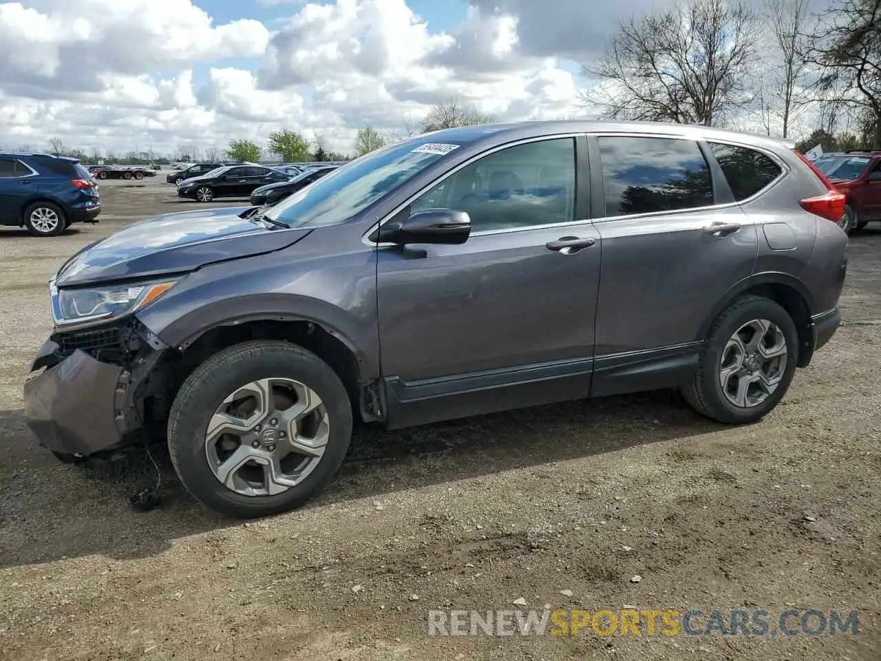 1 fotografías del automóvil dañado 2HKRW2H54KH122271 HONDA CRV 2019
