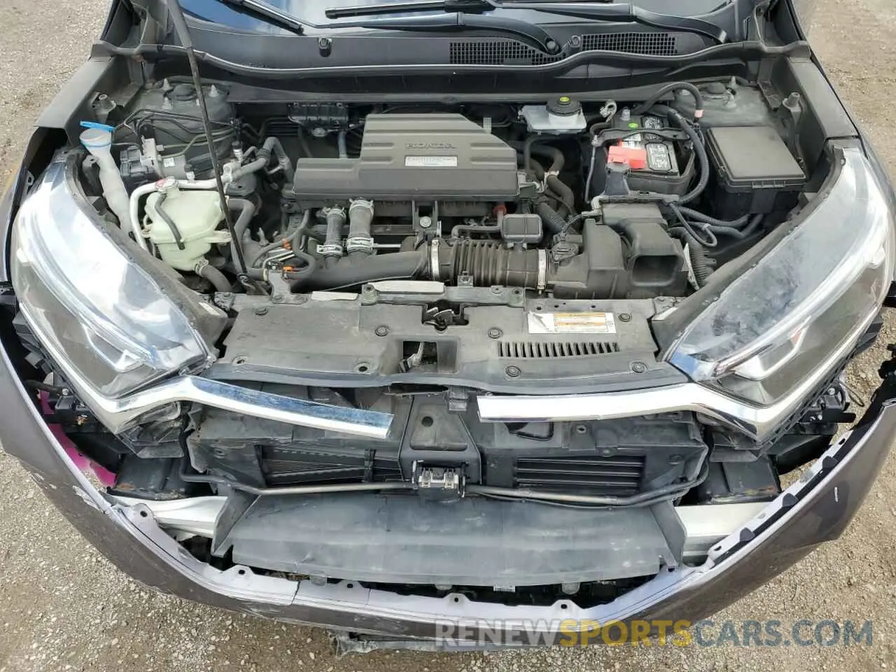 12 fotografías del automóvil dañado 2HKRW2H54KH122271 HONDA CRV 2019