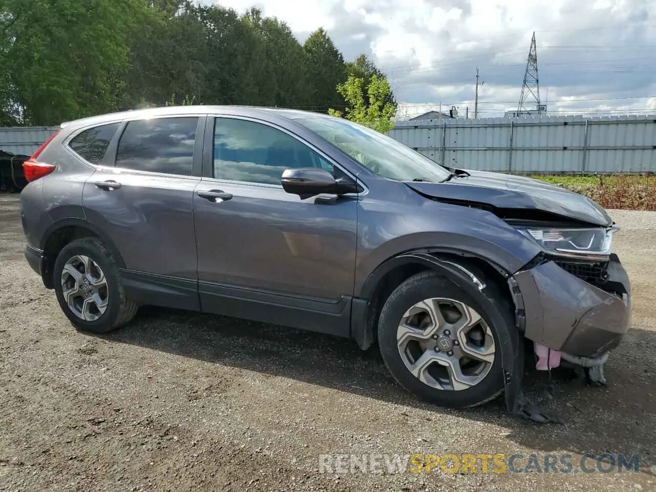 4 fotografías del automóvil dañado 2HKRW2H54KH122271 HONDA CRV 2019