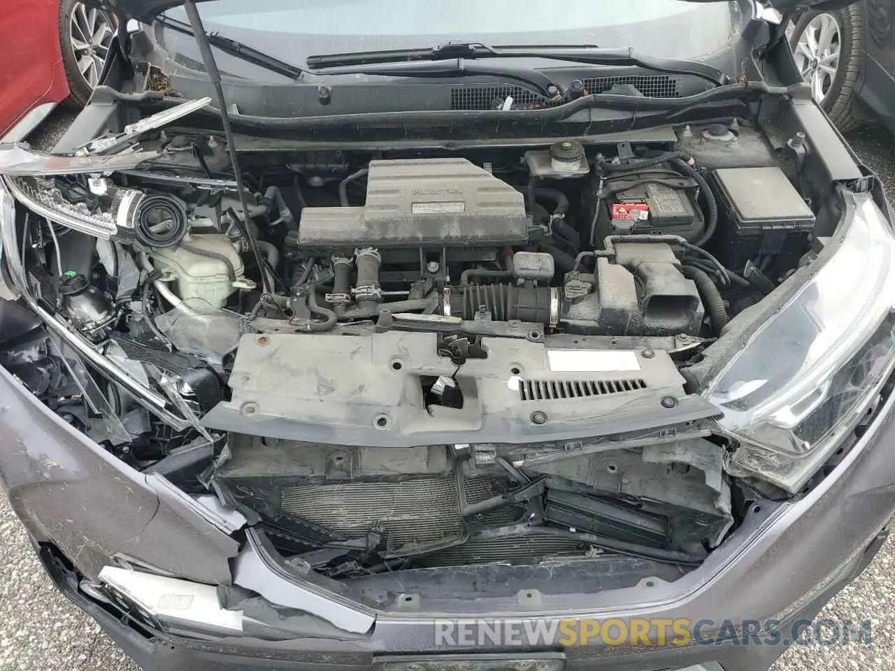 12 fotografías del automóvil dañado 2HKRW2H54KH143685 HONDA CRV 2019
