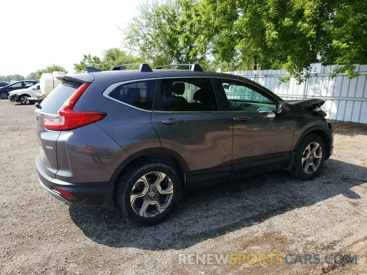 3 fotografías del automóvil dañado 2HKRW2H54KH143685 HONDA CRV 2019