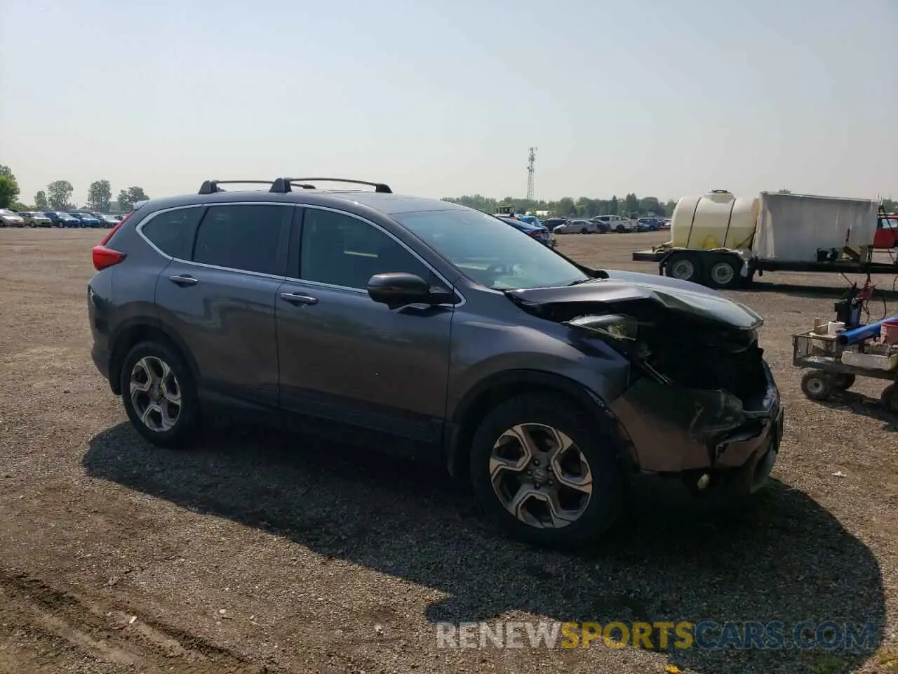 4 fotografías del automóvil dañado 2HKRW2H54KH143685 HONDA CRV 2019