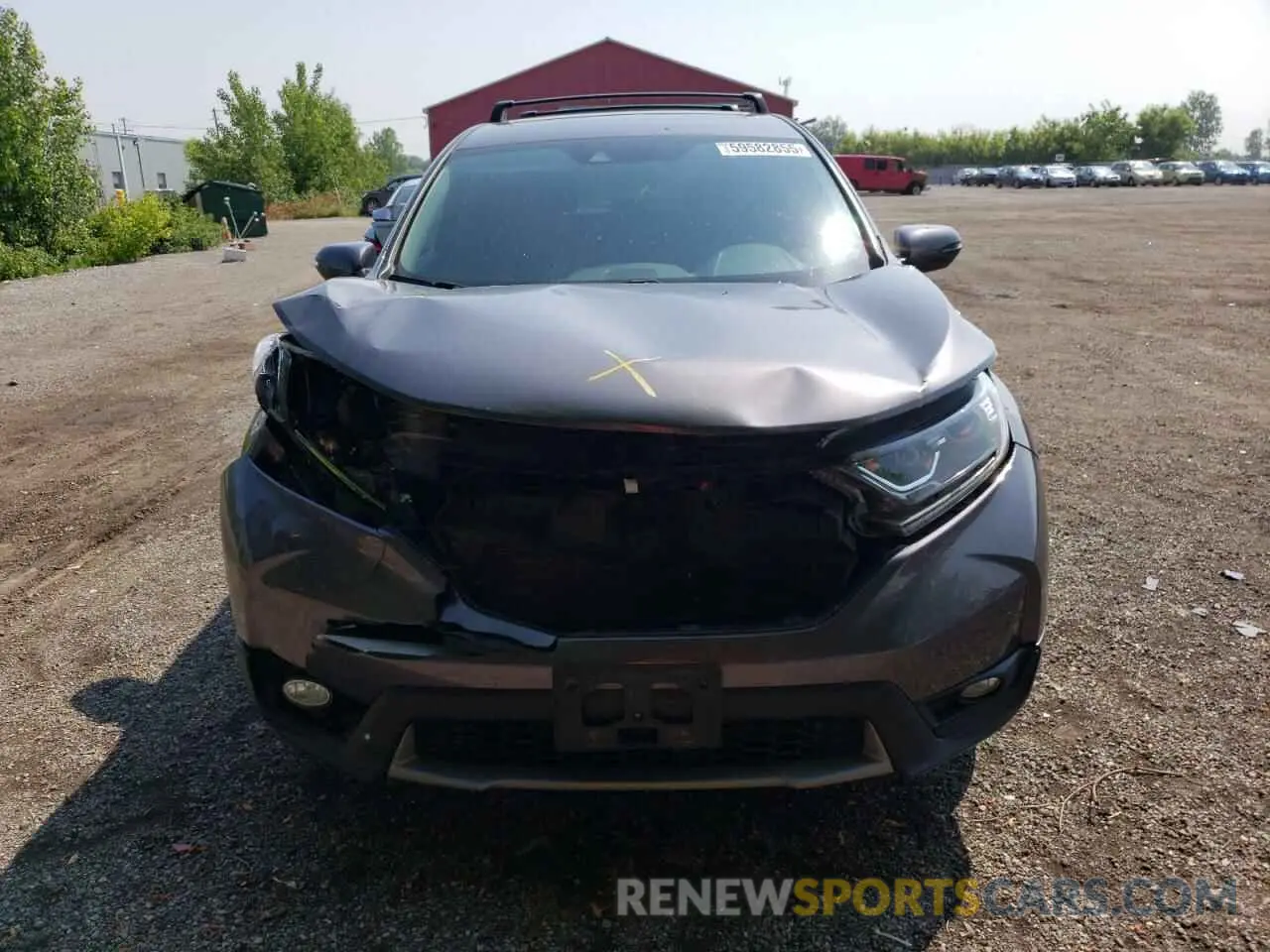 5 fotografías del automóvil dañado 2HKRW2H54KH143685 HONDA CRV 2019