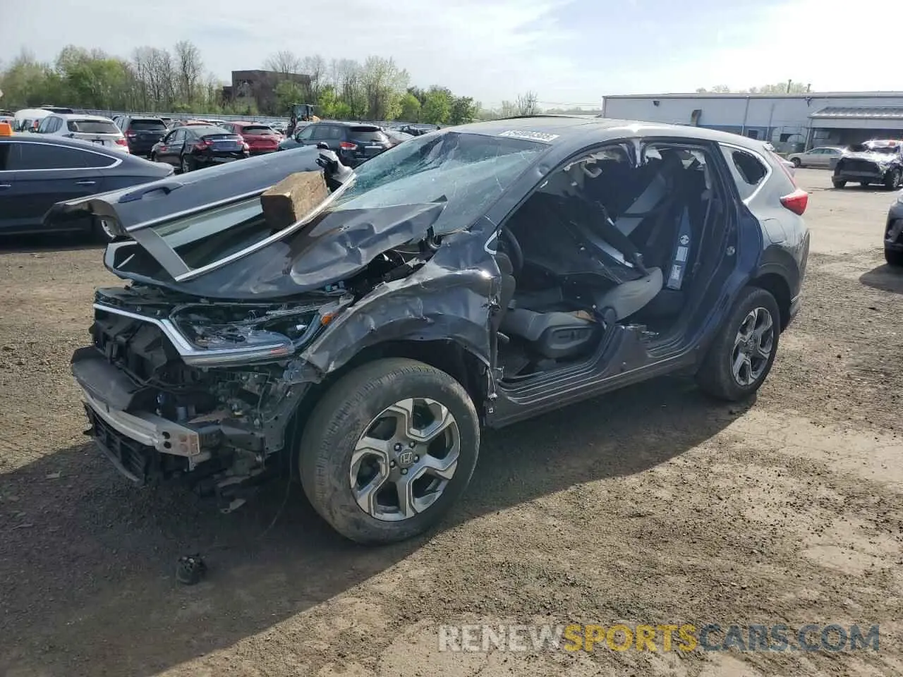 1 fotografías del automóvil dañado 2HKRW2H54KH666690 HONDA CRV 2019