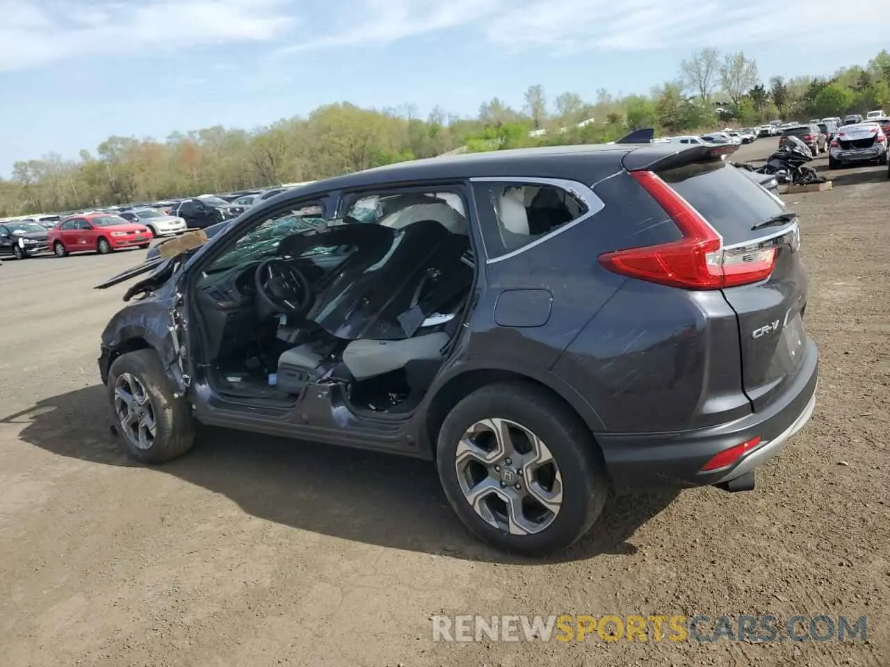 2 fotografías del automóvil dañado 2HKRW2H54KH666690 HONDA CRV 2019
