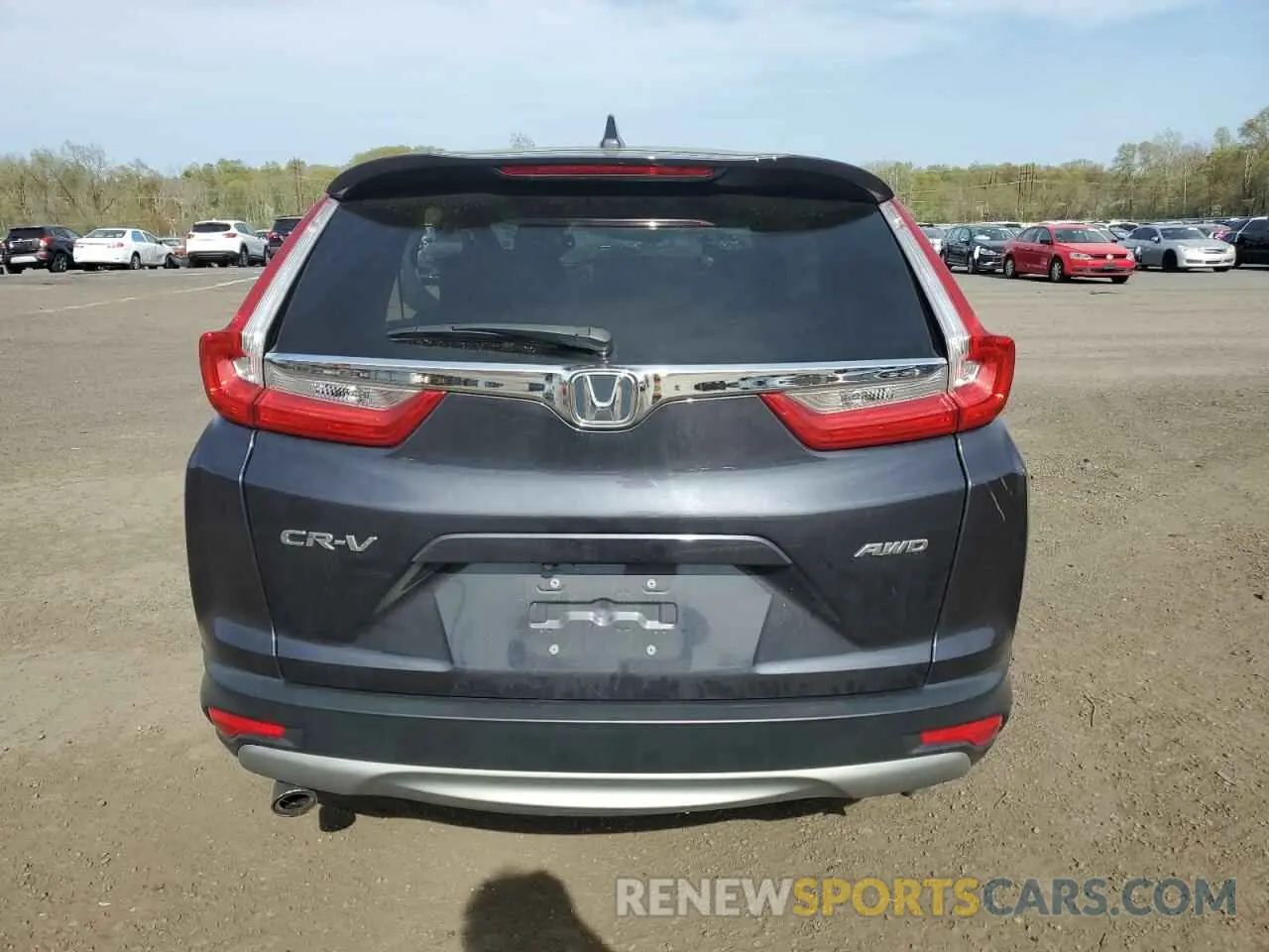 6 fotografías del automóvil dañado 2HKRW2H54KH666690 HONDA CRV 2019