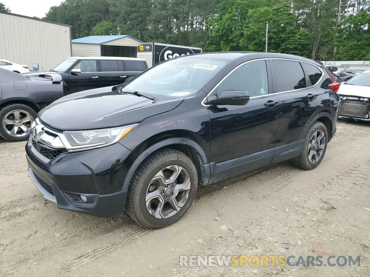 1 fotografías del automóvil dañado 2HKRW2H56KH607303 HONDA CRV 2019
