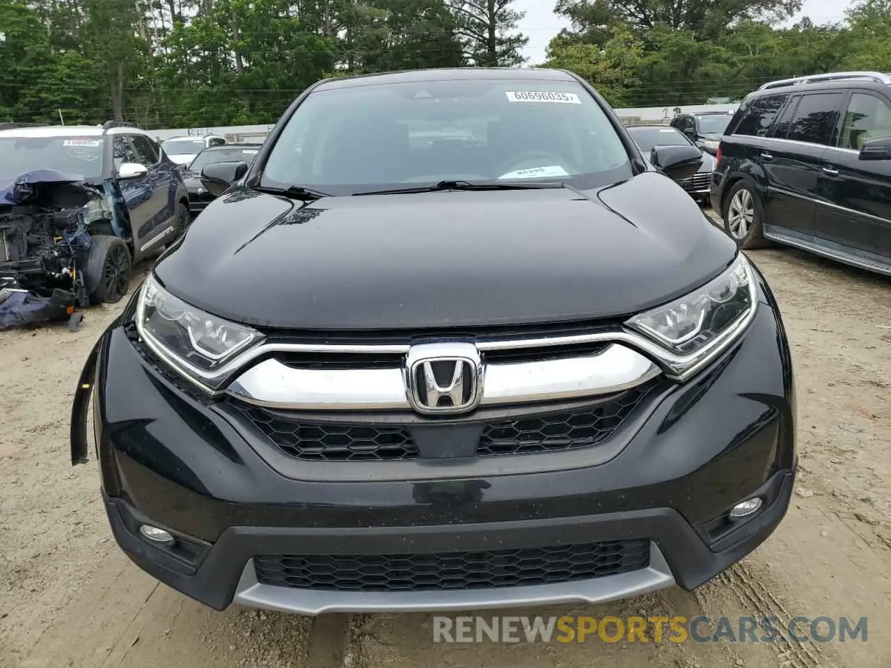 5 fotografías del automóvil dañado 2HKRW2H56KH607303 HONDA CRV 2019