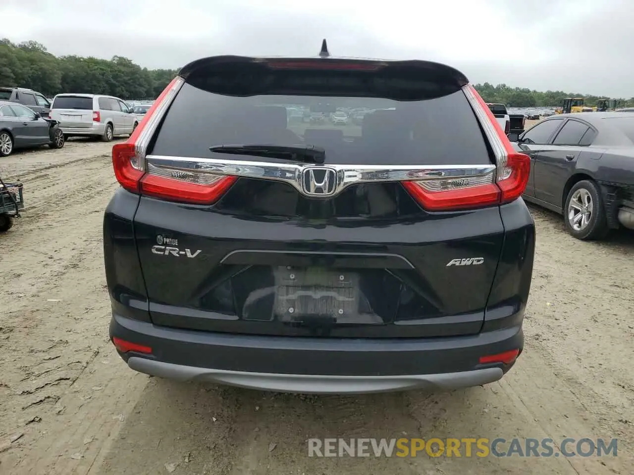 6 fotografías del automóvil dañado 2HKRW2H56KH607303 HONDA CRV 2019