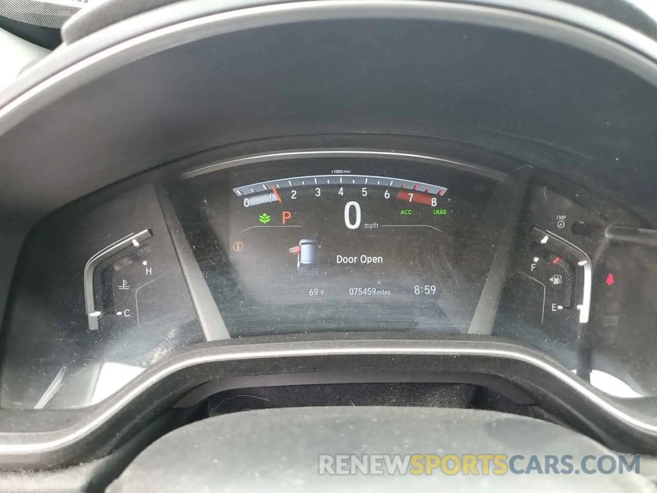 9 fotografías del automóvil dañado 2HKRW2H56KH607303 HONDA CRV 2019