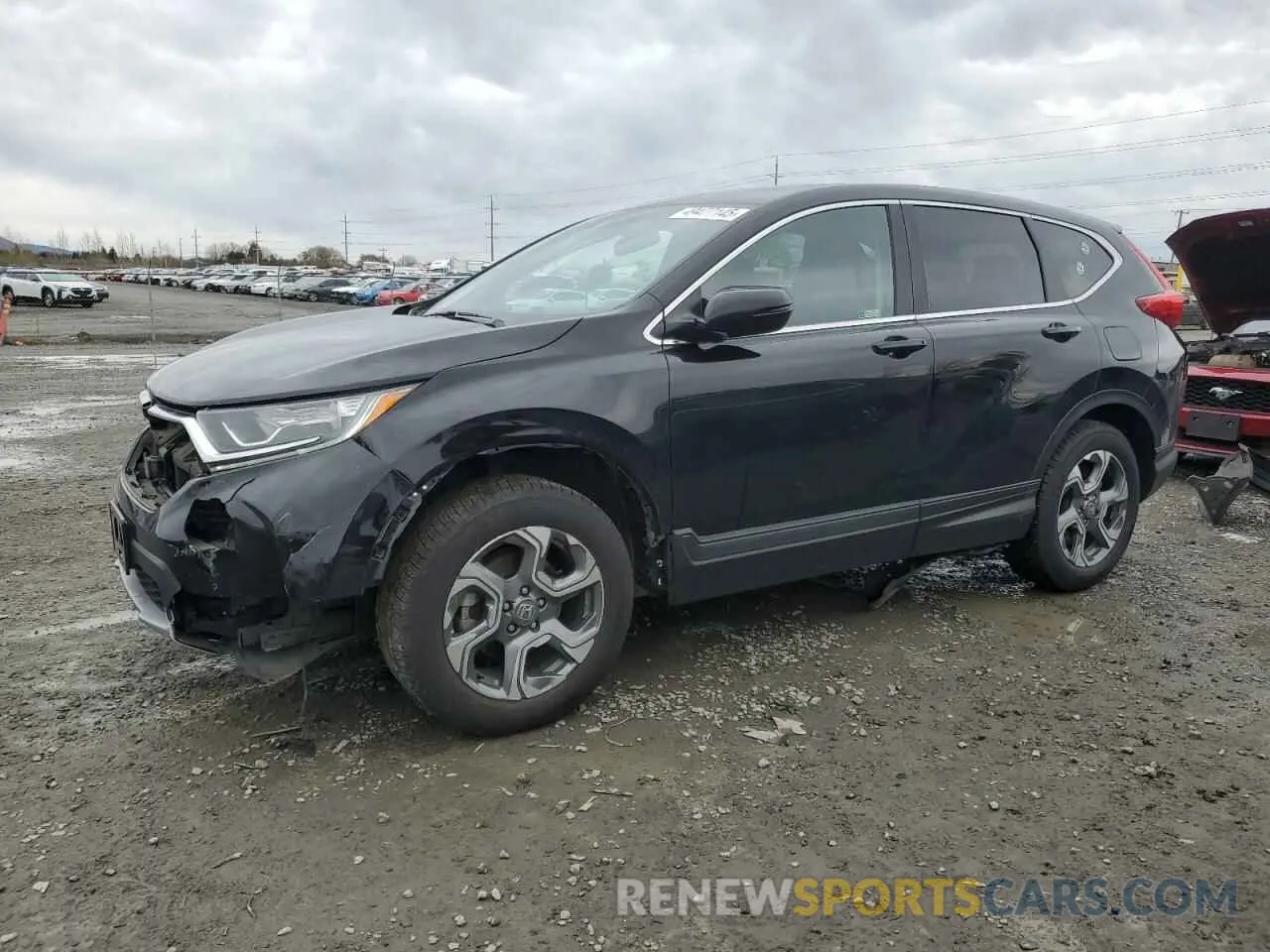1 fotografías del automóvil dañado 2HKRW2H56KH617202 HONDA CRV 2019