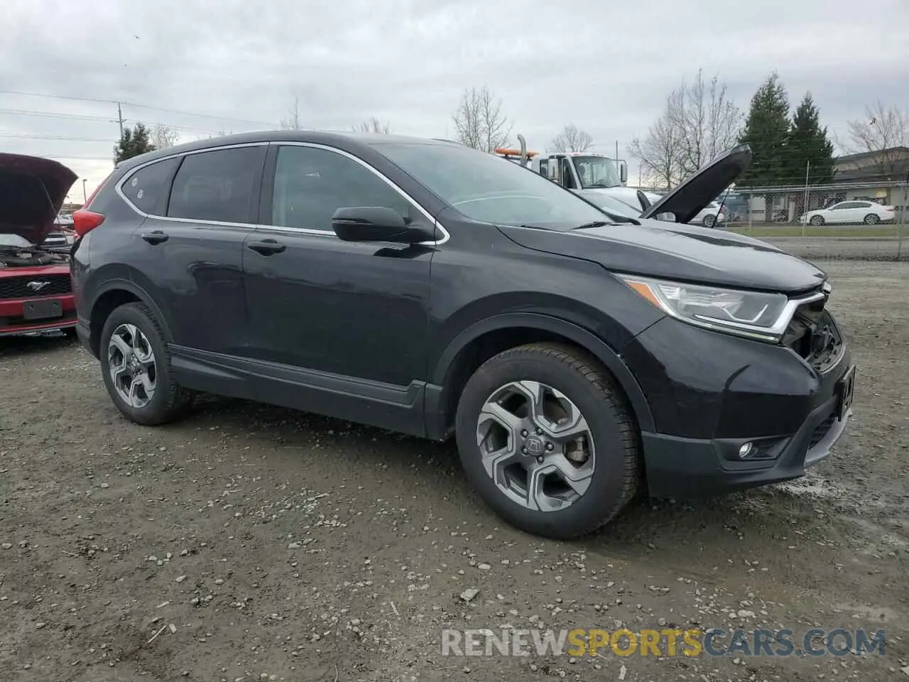 4 fotografías del automóvil dañado 2HKRW2H56KH617202 HONDA CRV 2019