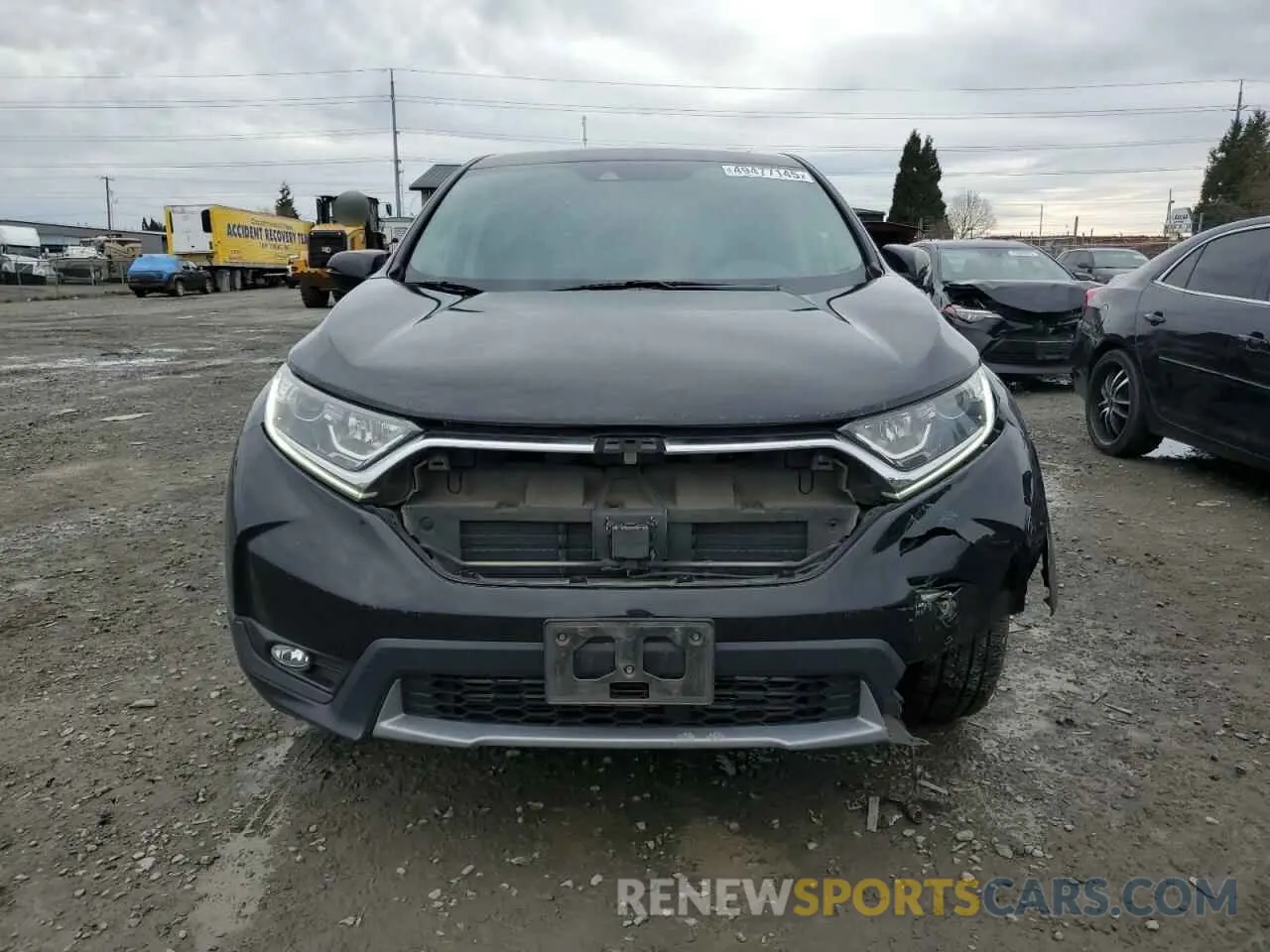 5 fotografías del automóvil dañado 2HKRW2H56KH617202 HONDA CRV 2019