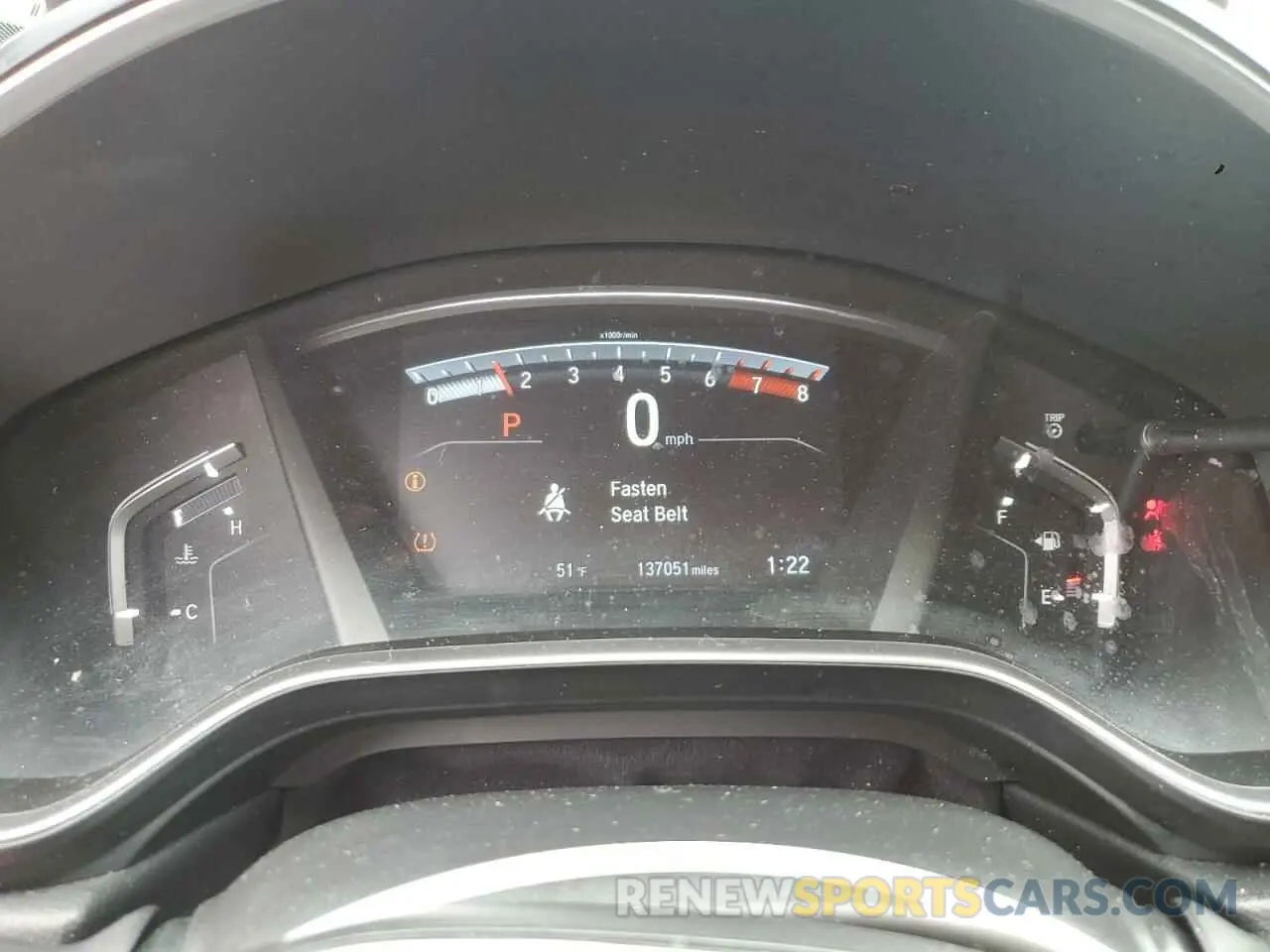 9 fotografías del automóvil dañado 2HKRW2H56KH617202 HONDA CRV 2019