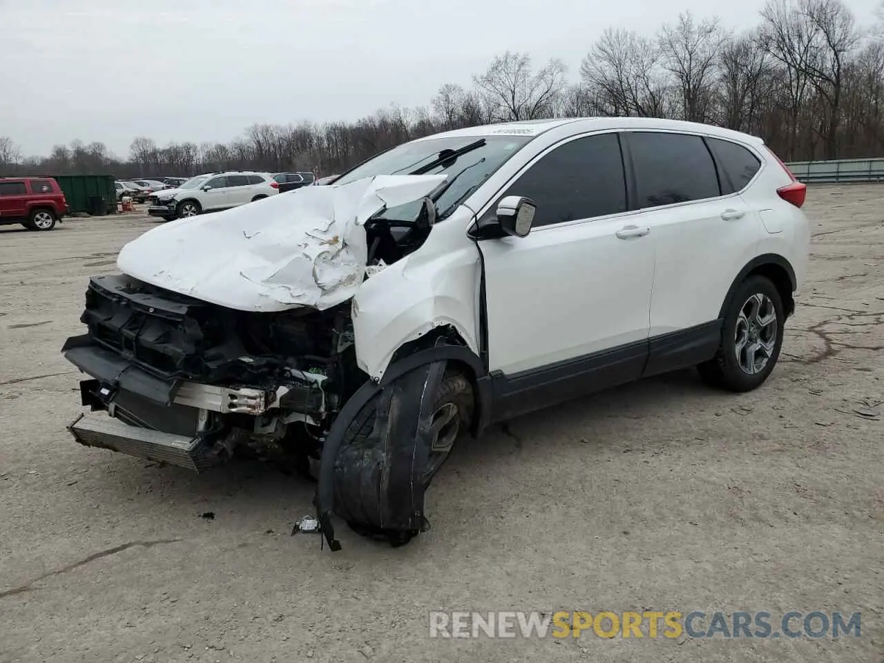1 fotografías del automóvil dañado 2HKRW2H56KH673981 HONDA CRV 2019