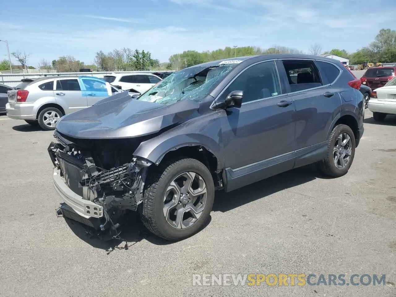 1 fotografías del automóvil dañado 2HKRW2H56KH675794 HONDA CRV 2019